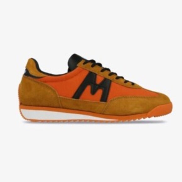 Karhu Athletic Sneakers in Orange and Tan with Black Detail main image 13